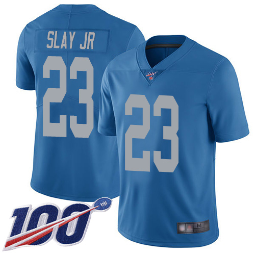 Detroit Lions Limited Blue Youth Darius Slay Alternate Jersey NFL Football 23 100th Season Vapor Untouchable